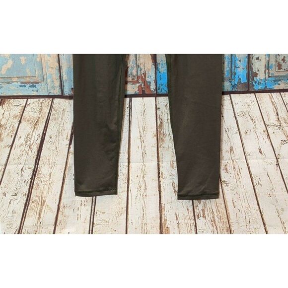 Womens Medium Dark Green Slim Fit Skinny Leg Activewear Pull On Leggings Pants - Picture 5 of 7
